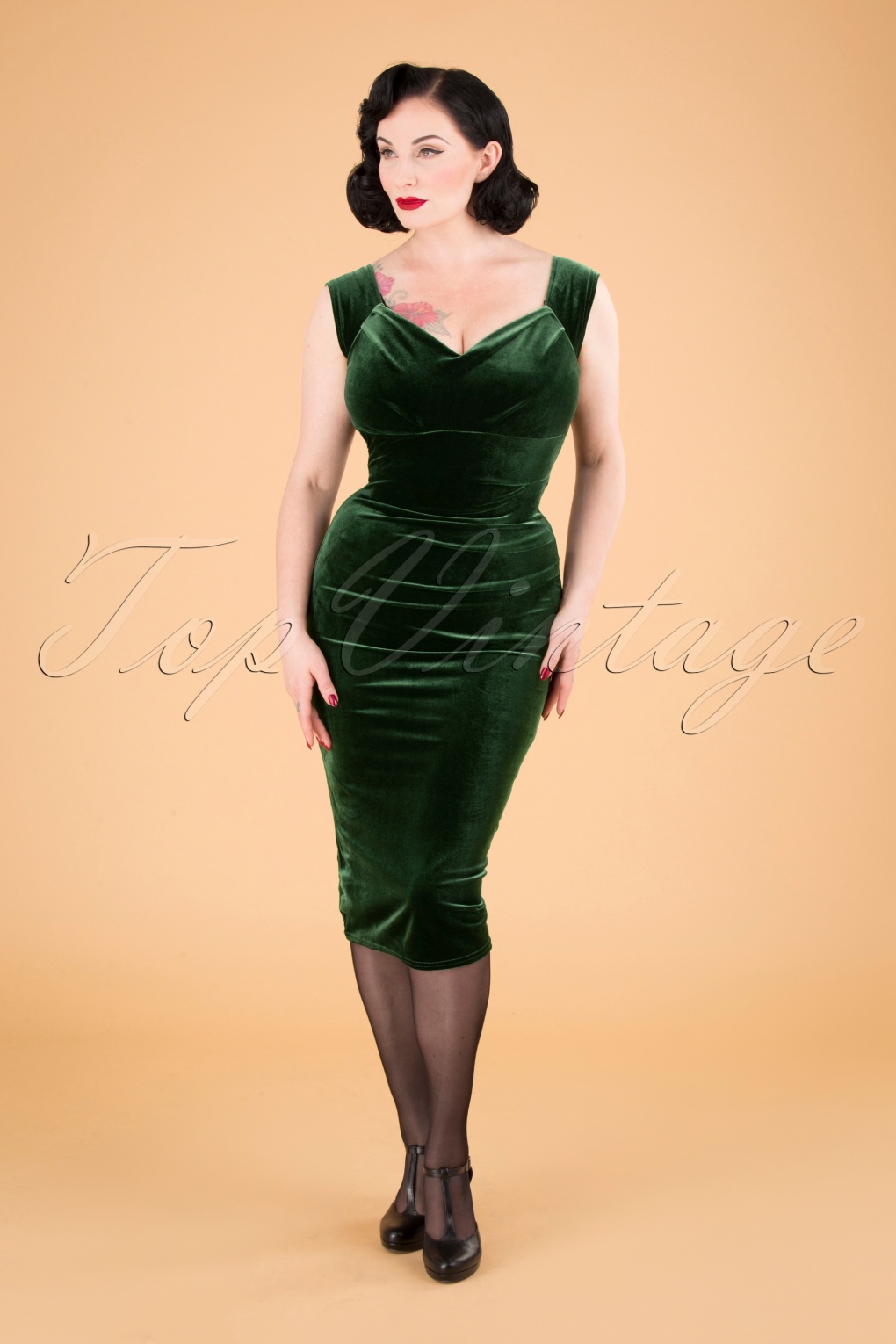 sage green velvet dress