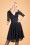 Vintage Chic for Topvintage - Maria Lace Swing Dress Années 50 en Bleu Marine
