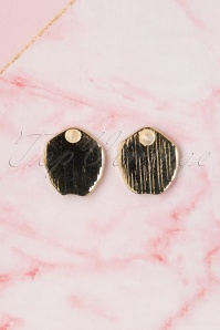 Louche - 50s Perida Stud Earrings in Gold 3