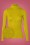 King Louie - 70s Rollneck Lurex Rib Top in Curry Yellow
