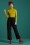 King Louie - 70s Rollneck Lurex Rib Top in Curry Yellow 3