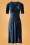Collectif Clothing - 50s Gracie Velvet Pencil Dress in Black
