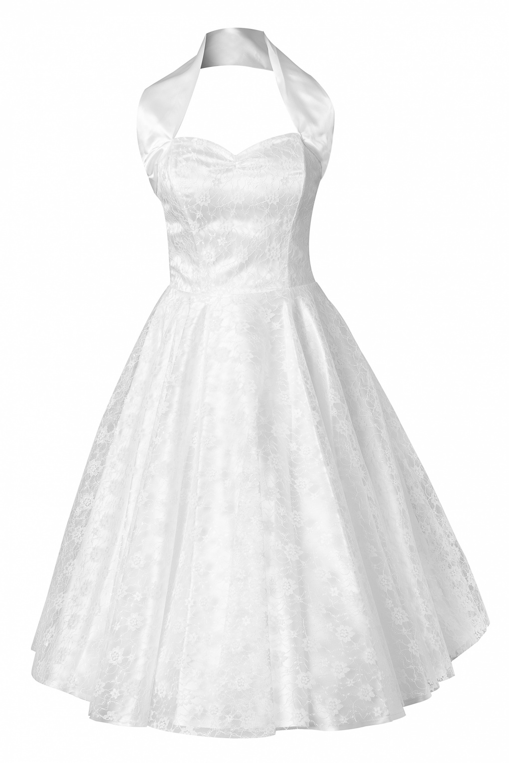 50s-retro-halter-luxury-white-satin-lace-swing-dress-wedding-dres