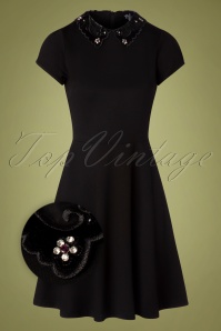 Bunny - 60s Harper Dress in Black 2
