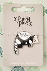 Punky Pins - Sorry, I am Cat-Sitting Enamel Pin 3