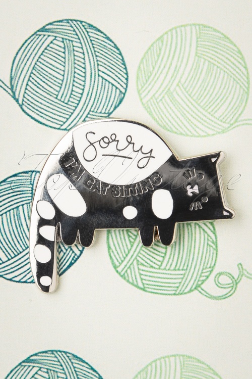 Punky Pins - Sorry, I am Cat-Sitting emaille pin