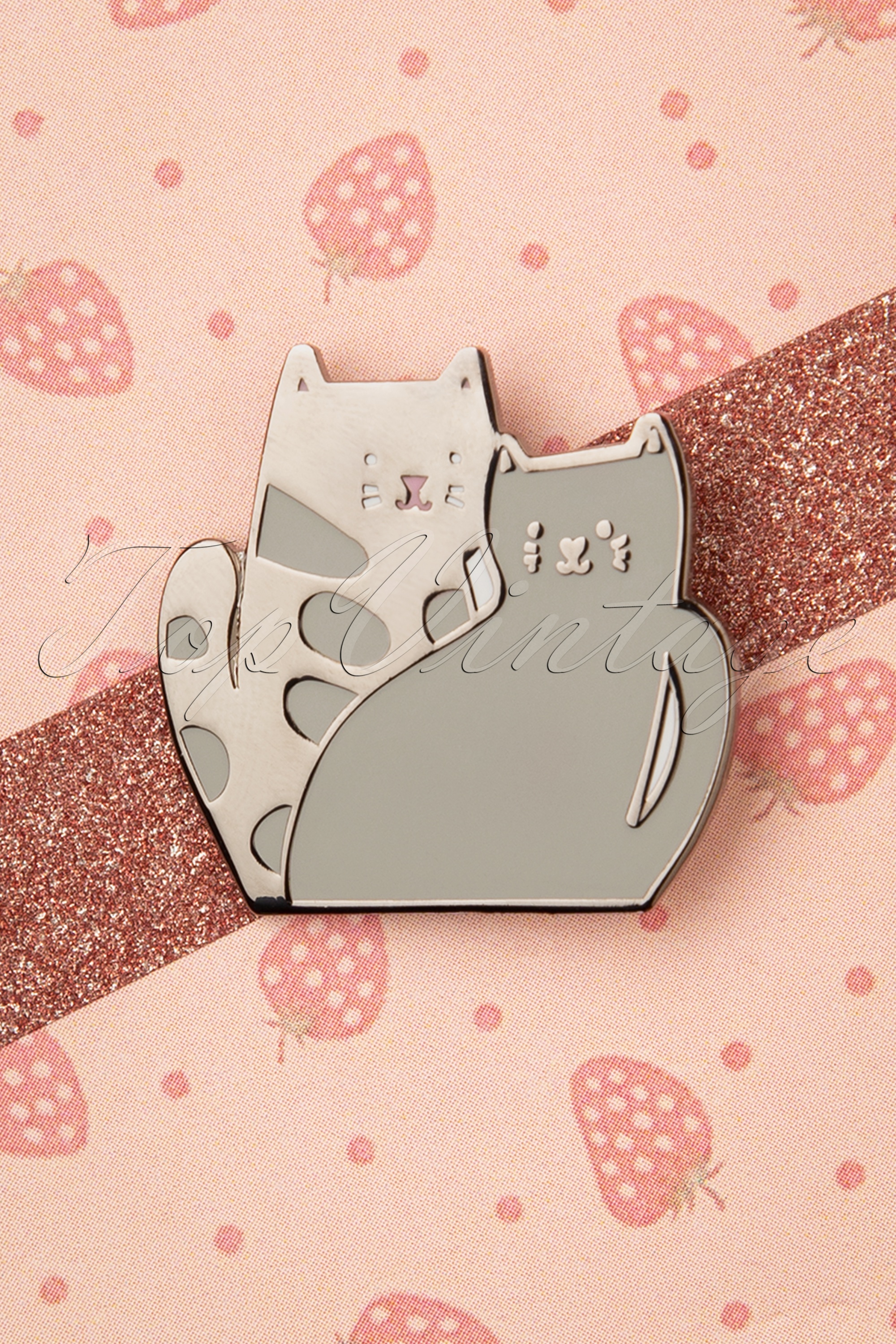 Punky Pins - Cat Twins emaille pin