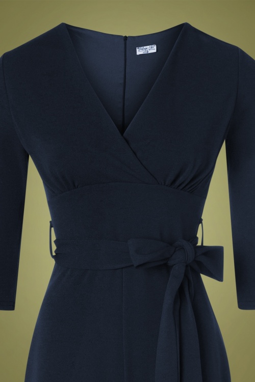 Vintage Chic for Topvintage - 50s Jillian Jumpsuit in Navy 3