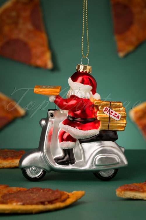 Sass & Belle - Pizza Delivery kerstbal 4