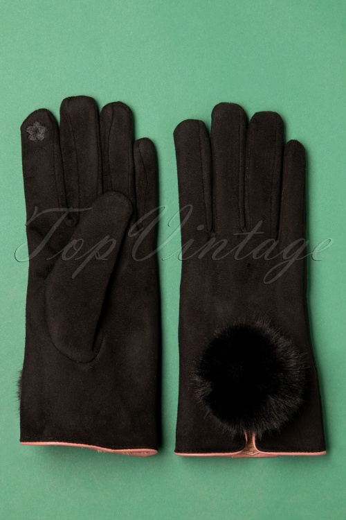 Louche - Jabin-Handschuhe in Schwarz 3