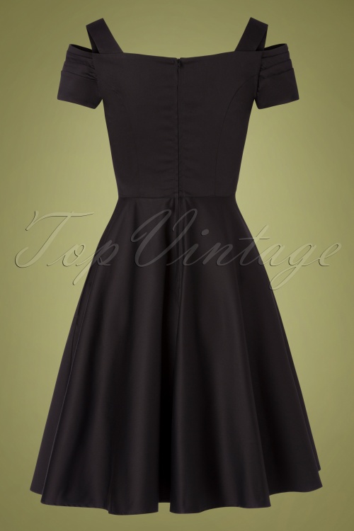 Bunny - 50s Helen Swing Dress in Black 4
