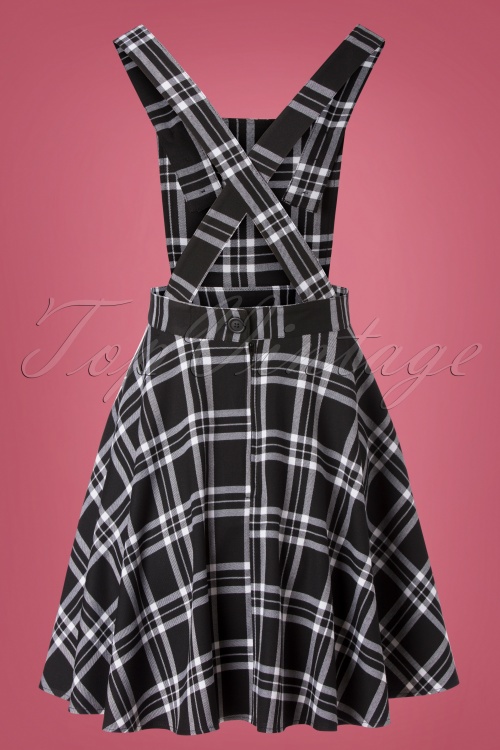 Bunny - 60s Islay Pinafore Dress in Black and White 2