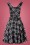 Bunny - Islay Pinafore Dress in Années 60 en Noir et Blanc 2