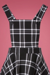 Bunny - 60s Islay Pinafore Dress in Black and White 3