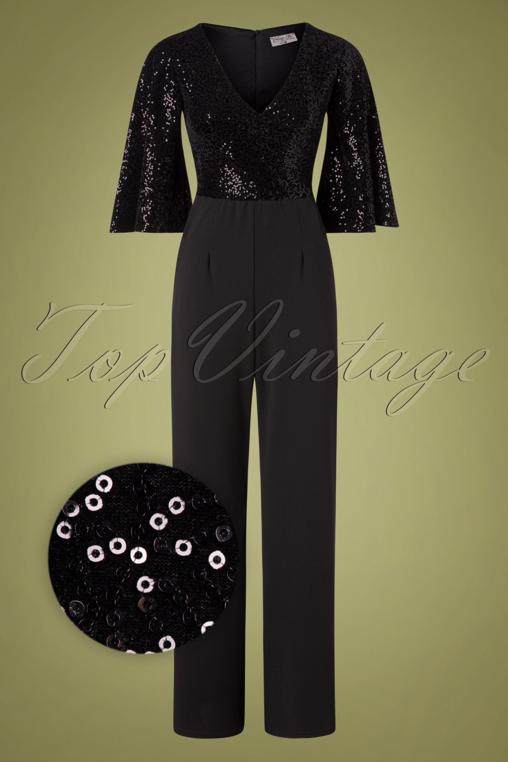 vintage sequin jumpsuit