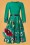 King Louie - Grace Breton Stripe Kleid in Sehr Grün