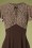 The House of Foxy - 40s Grable Tea Dress in Brown 2