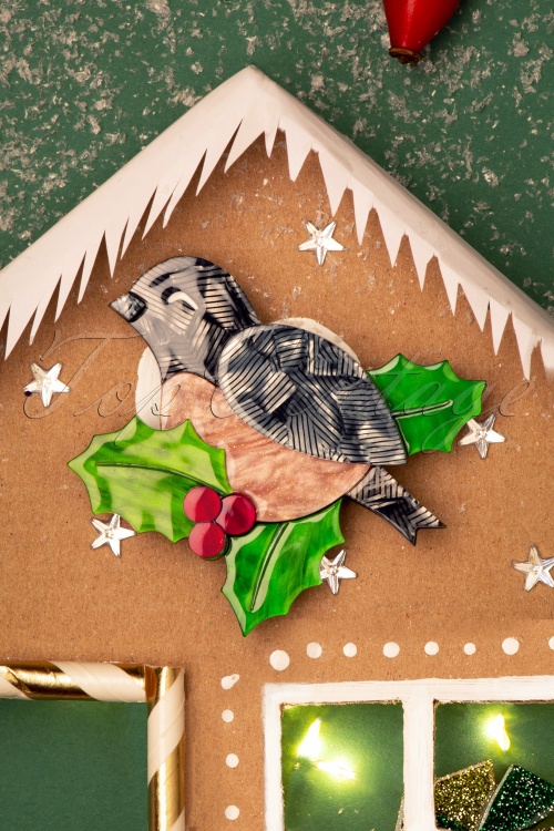 Erstwilder - Exclusief bij Topvintage ~ Holly Jolly broche