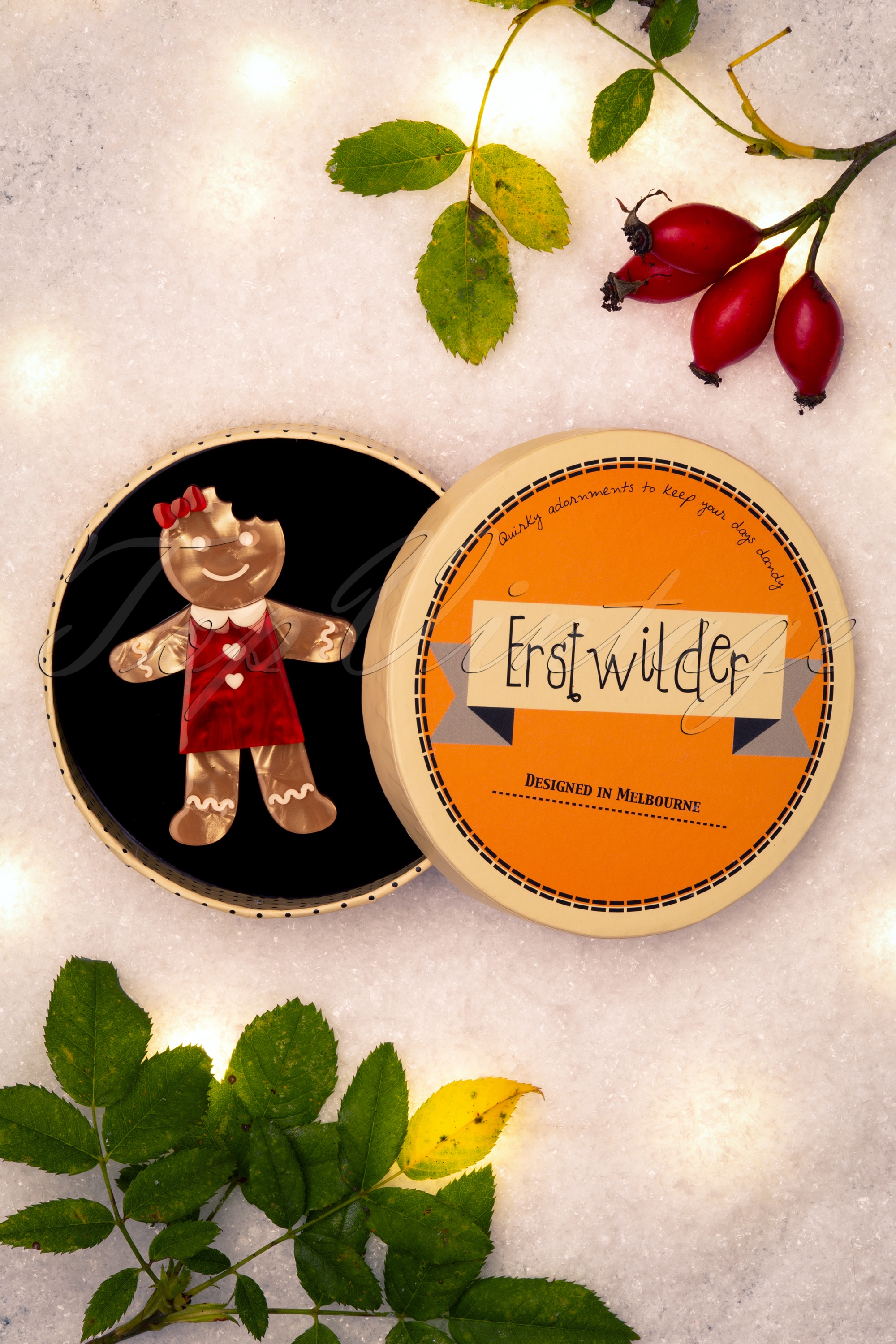 Erstwilder - Exclusief bij Topvintage ~ The Bite Before Christmas broche 2