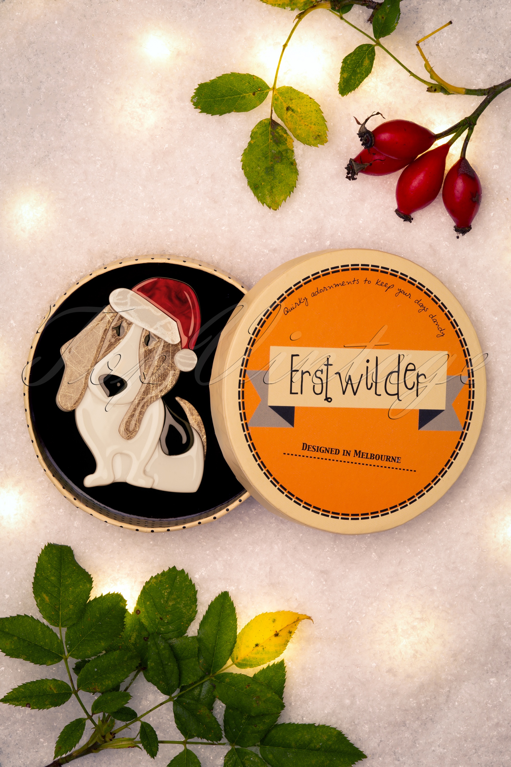 Erstwilder - Exclusief bij Topvintage ~ Barney's First Christmas broche 4