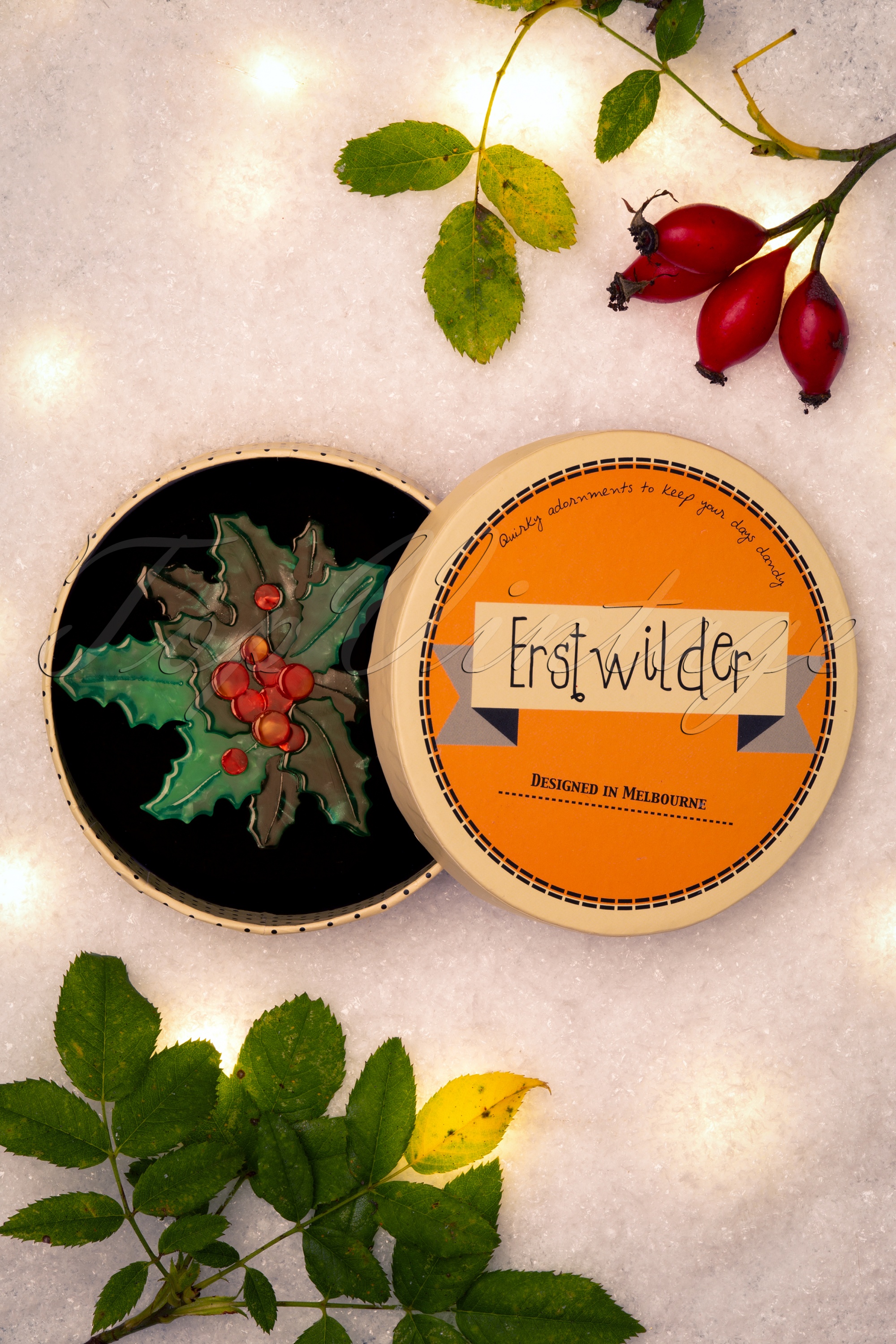 Erstwilder - Exclusief bij Topvintage ~ Holly Jolly broche 4