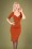 Vintage Chic for Topvintage - Selene Pencil Dress Années 50 en Cannelle
