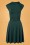 50s Bridget Bombshell Dress in Spruce Green