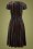 Closet London - 50s Avril Glitter Velvet Skater Dress in Black 4