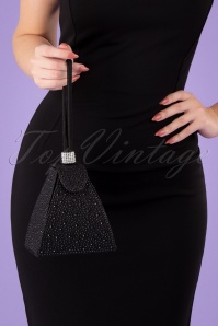 Darling Divine - 50s Own The Night Party Clutch in Black 2