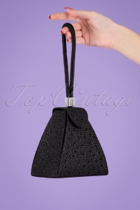 Darling Divine - 50s Own The Night Party Clutch in Black 4
