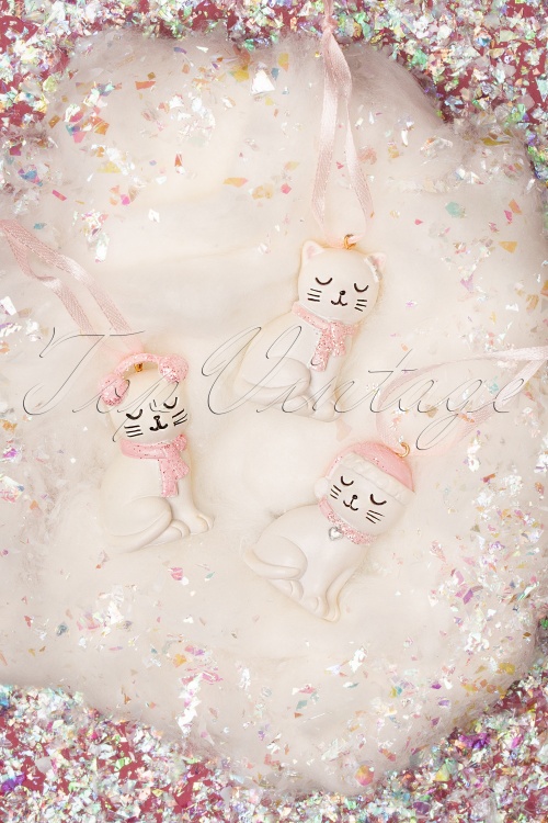 Sass & Belle - Cutie Cat hangende decoratieset 2