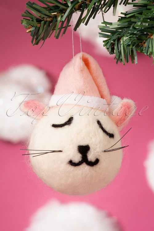 Sass & Belle - Cutie Cat hangende vilten kerstbal
