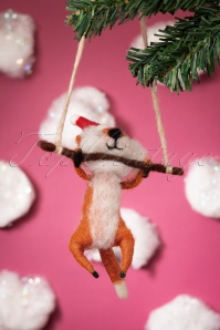 Sass & Belle - Christmas Fox Hanging Decoration