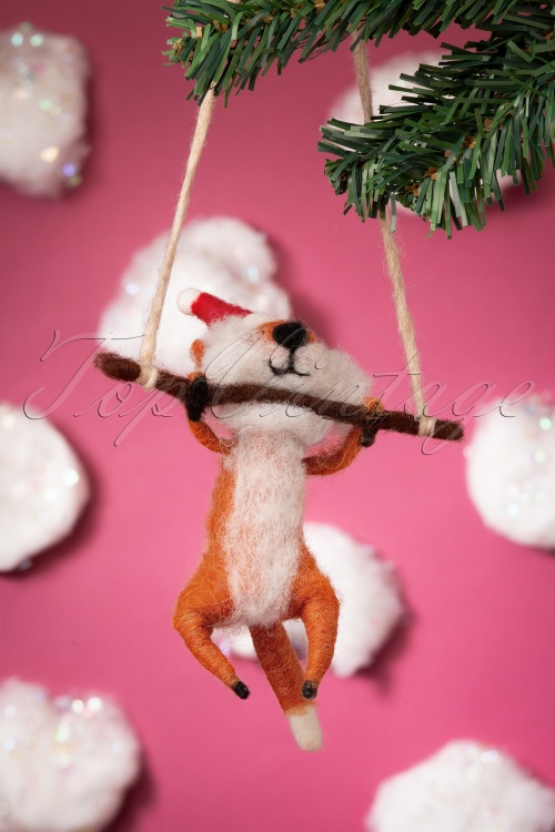 Sass & Belle - Christmas Fox Hanging Decoration