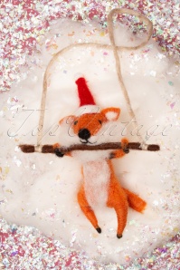 Sass & Belle - Christmas Fox Hanging Decoration 2