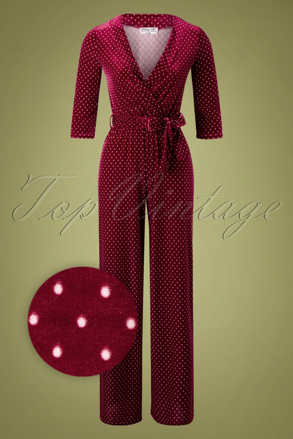 Velvet Wine Jumpsuite