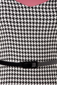 Vintage Chic for Topvintage - 50s Wanda Houndstooth Pencil Dress in Black and White 3