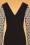 Collectif Clothing - Germana Polka Dots Occasion Pencil Dress Années 50 en Noir 3