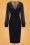 Collectif Clothing - 50s Arionna Pencil Dress in Black 2