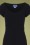 Collectif Clothing - Jamilia Fishtail Pencil Dress Années 50 en Noir 3
