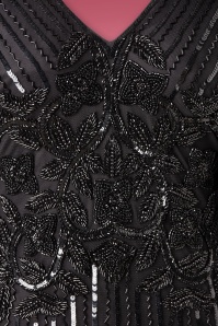 GatsbyLady - 20s Norma Sequin Maxi Dress in Black 3