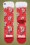 XPOOOS -  Furry Santa Xmas Socks en Rouge