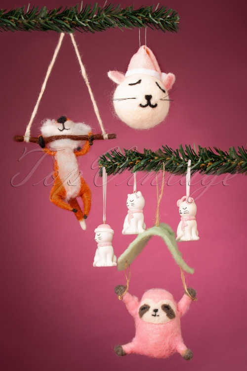 Sass & Belle - Christmas Fox Hanging Decoration 4