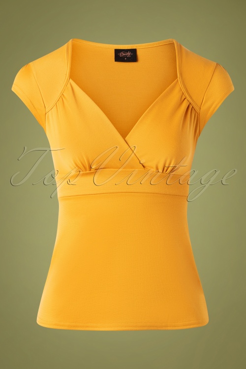Steady Clothing - Classic Lush top in mosterdgeel