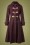 Bright and Beautiful - 70s Lenny Plain Coat in Burgundy