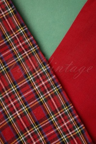 Be Bop a Hairbands - 50s Tartan Hair Scarf in Red 2