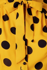 Miss Candyfloss - Kinga Sun Tie blouse in geel 4