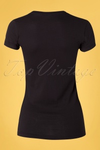 Steady Clothing - Vintage Klassiek T-shirt in zwart 3