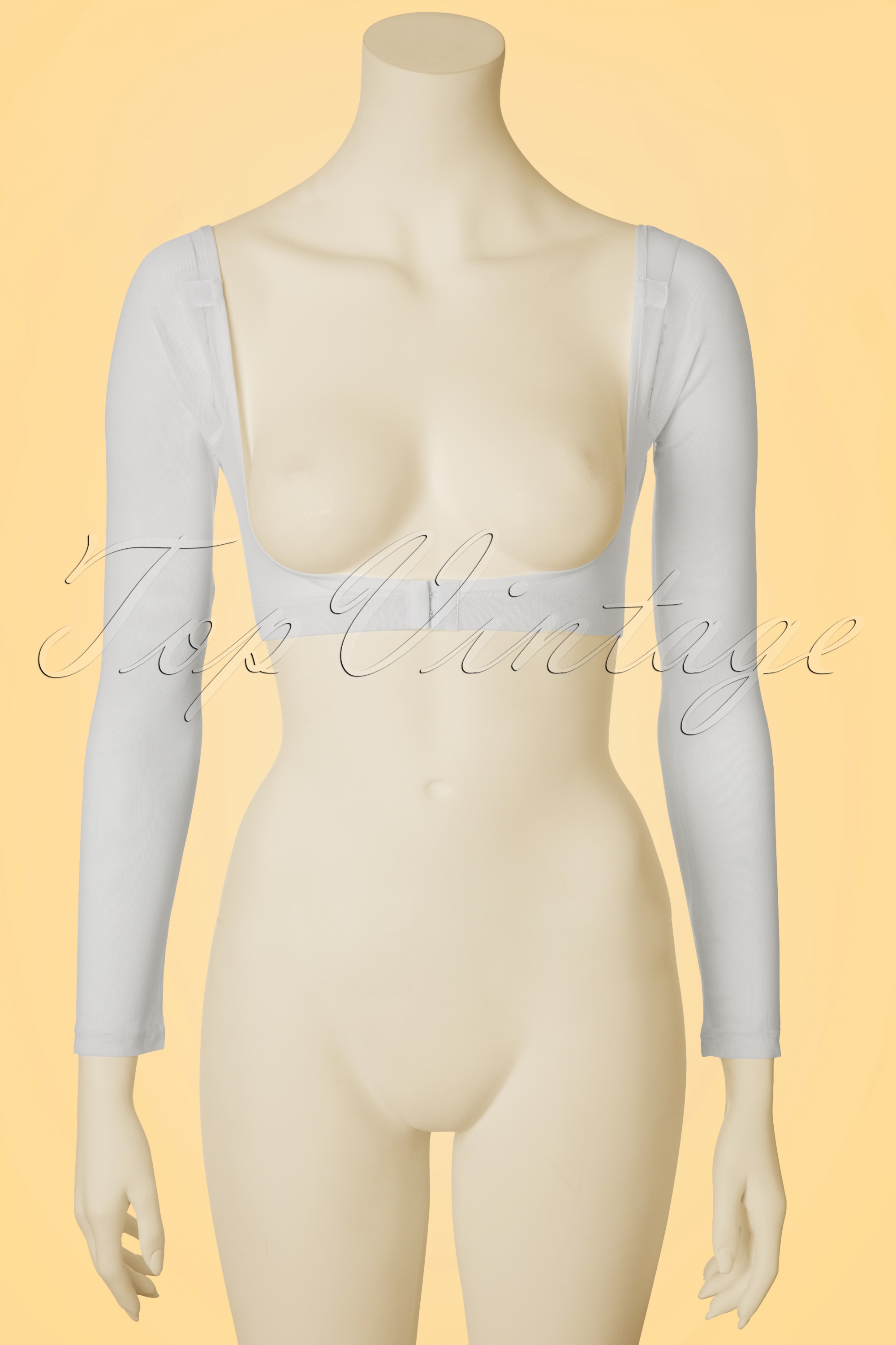 Canopi - Lange witte mesh-mouwen 3