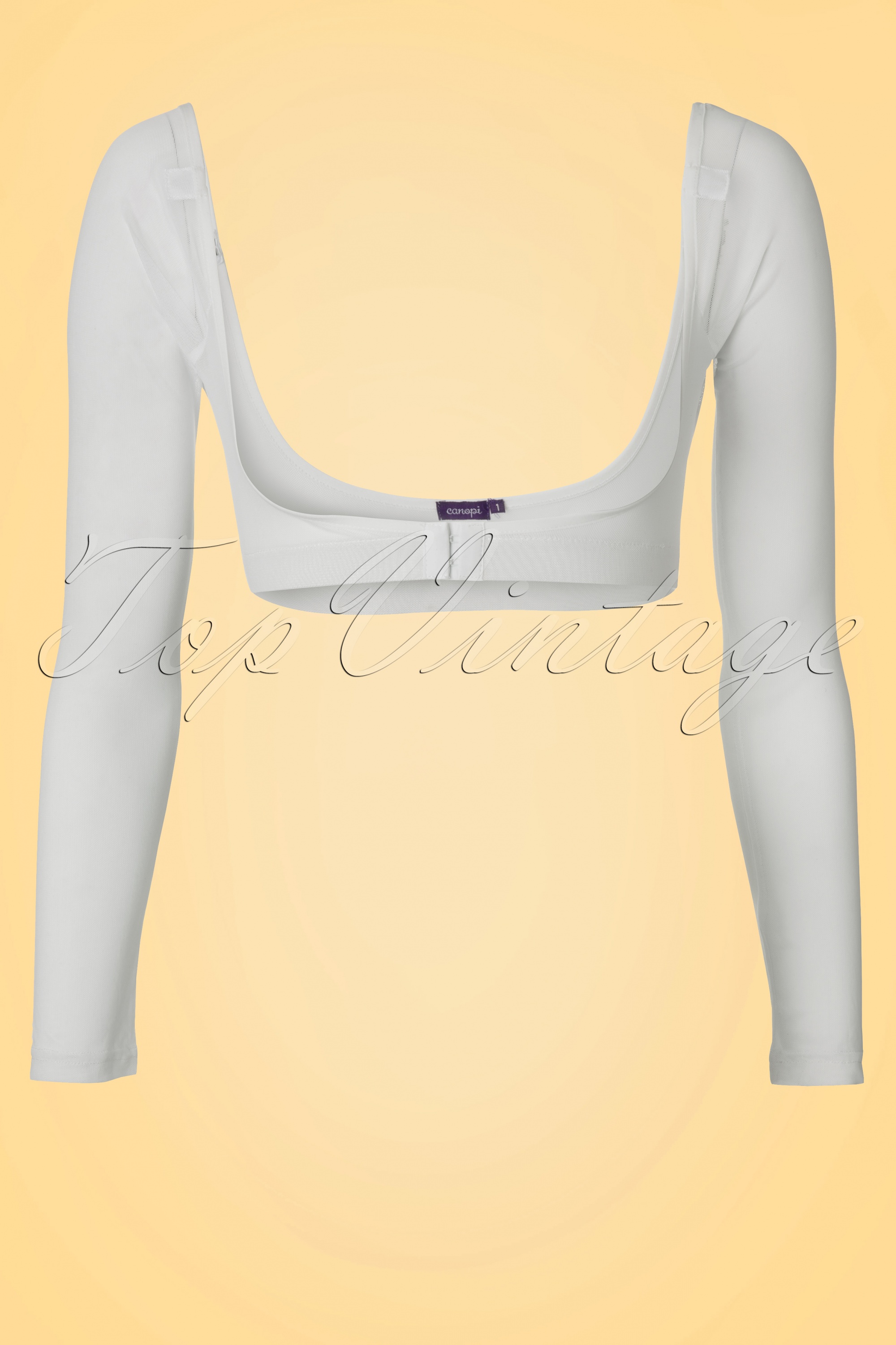 Canopi - Lange witte mesh-mouwen 2